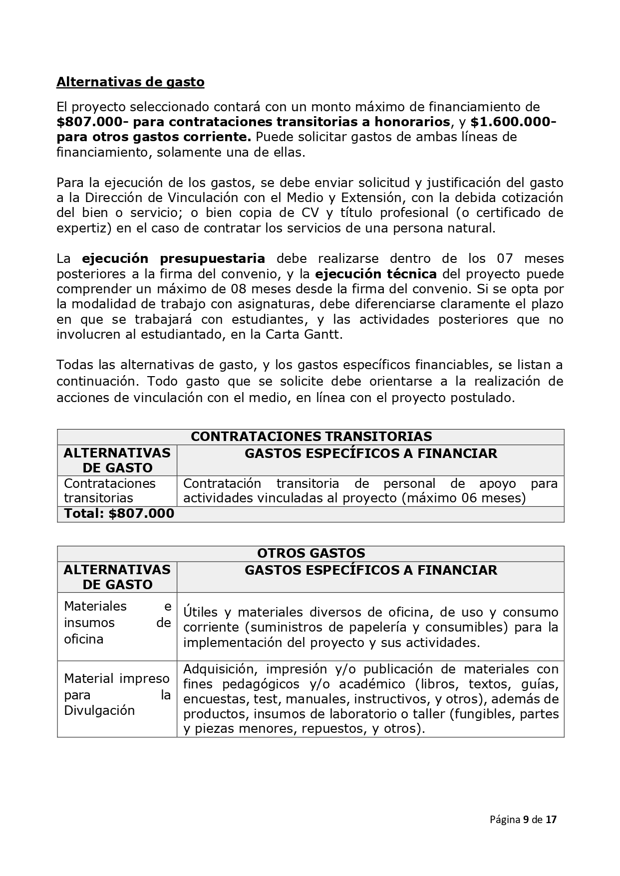 RED21991 Bases concurso 2025 Iniciativas estudiantiles de Vinculación con el Ecosistema Público Regional Userena page 0009